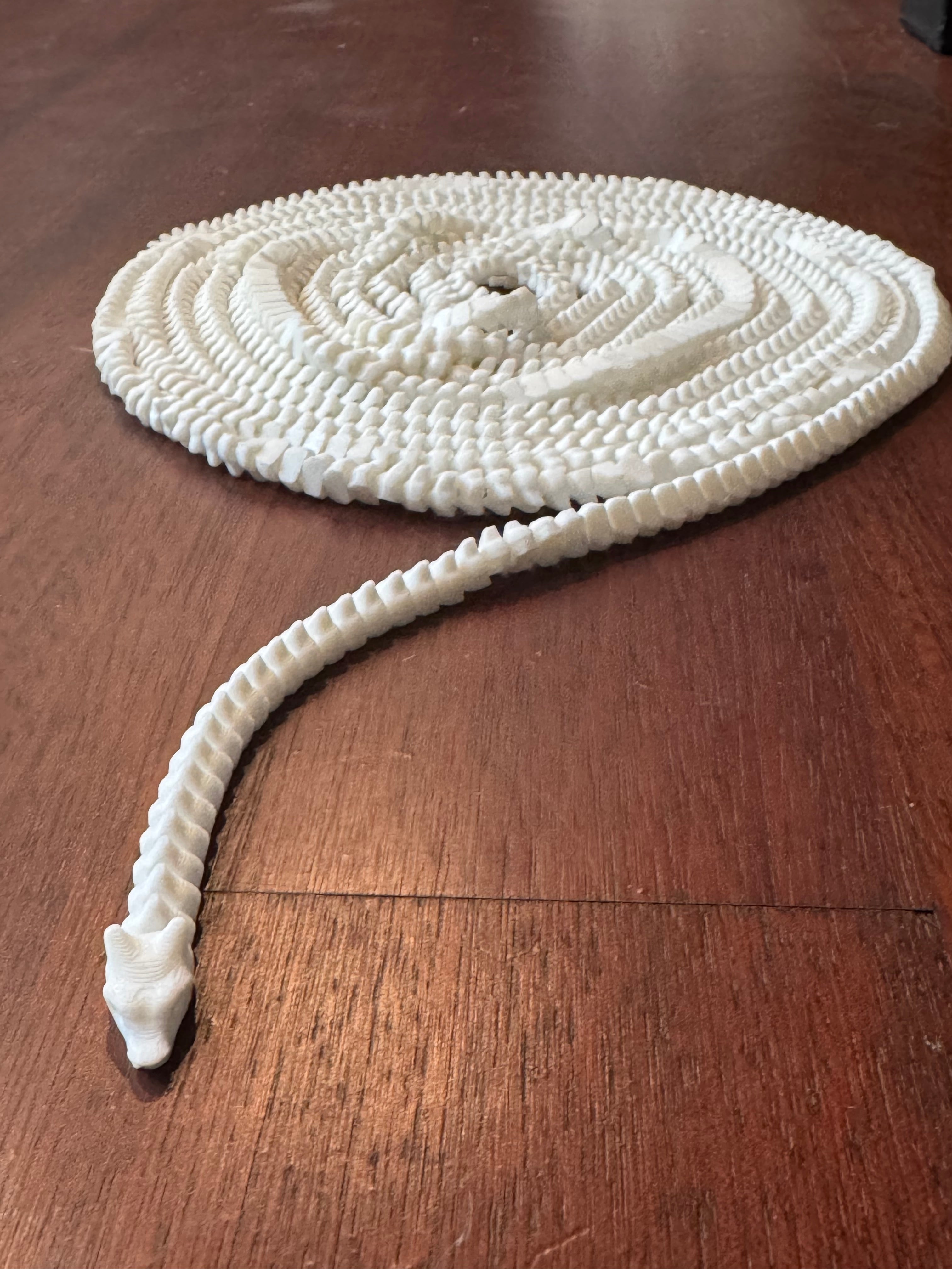 Majestic White Dragon - 16.4ft 3D Printed Sculpture