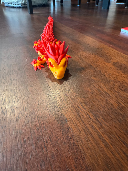 Articulated Fire Dragon - 3D Printed Flexi Toy