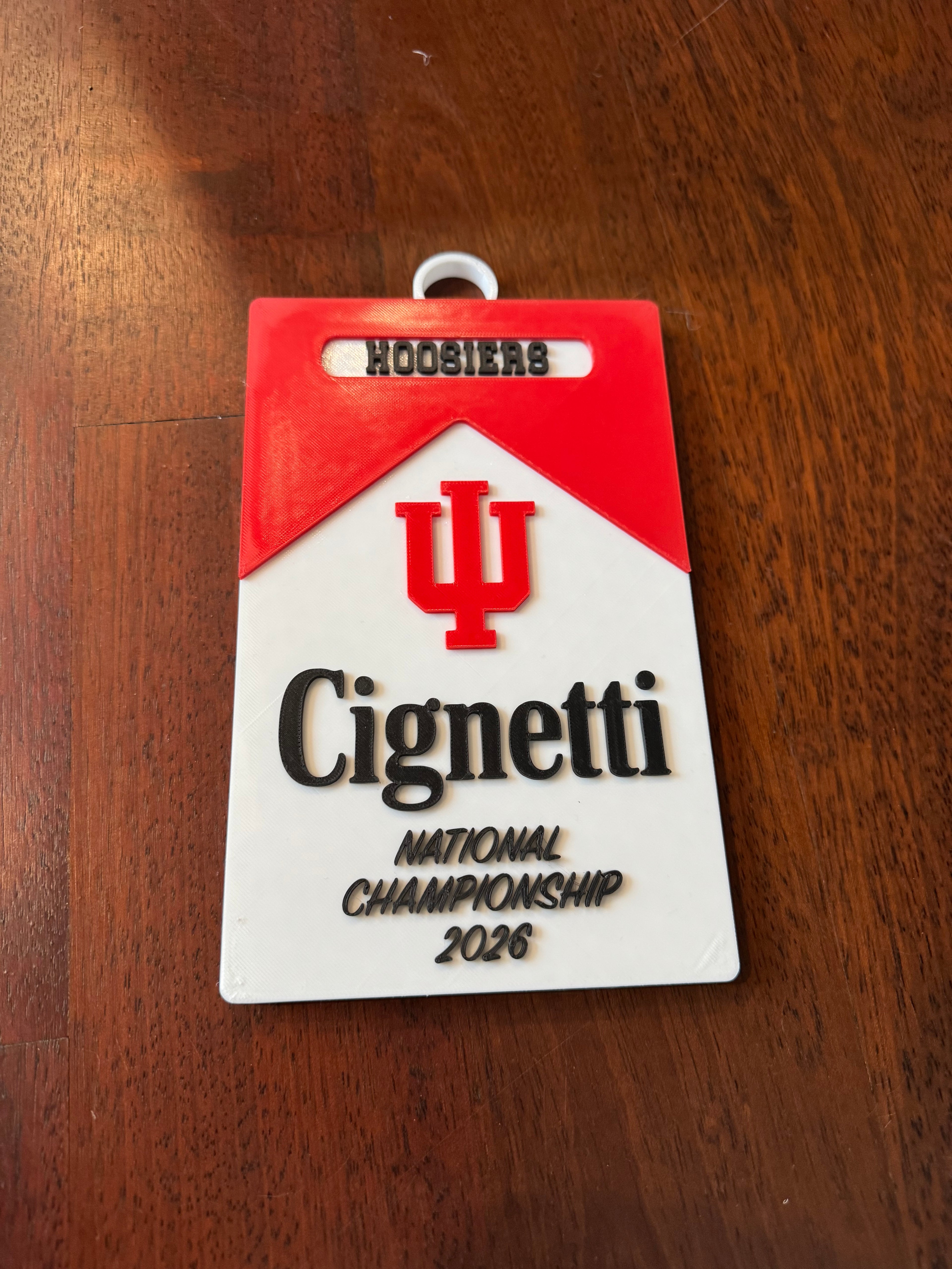 Indiana Hoosiers Curt Cignetti Hype Chain - 3D Printed